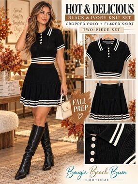 New with tags Hot & Delicious two-piece sweater set